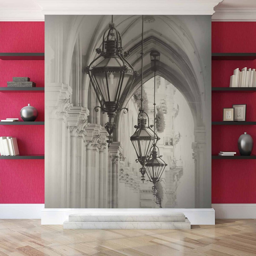 Lantaarns onder gotische gewelven — interieur 1