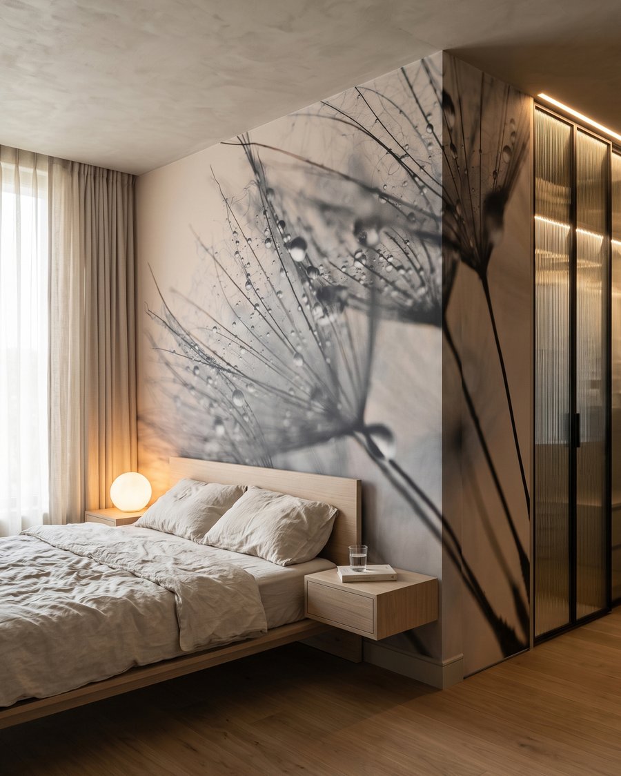 Dauwdruppels aan fijne pluisjes — interieur 6