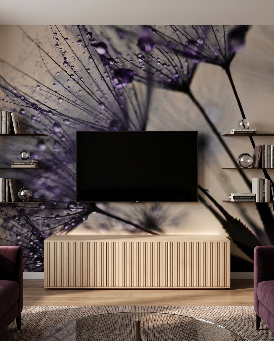 Dauwdruppels aan fijne pluisjes — interieur 4