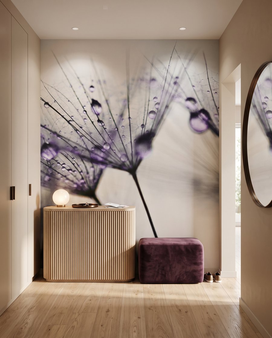 Dauwdruppels aan fijne pluisjes — interieur 7