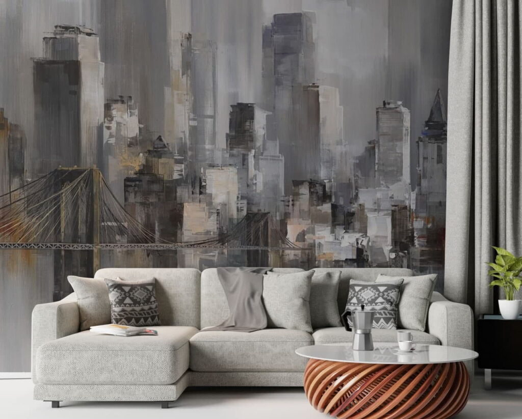 Stad in grijze verflagen — interieur 2