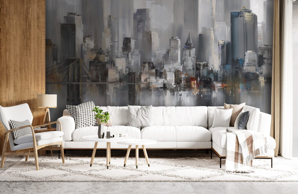 Stad in grijze verflagen — interieur 3