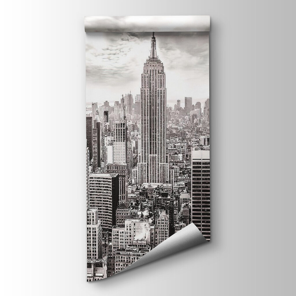 Een skyline in zwart-wit — productweergave