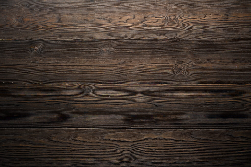 Donkere planken met nerven — volledig ontwerp