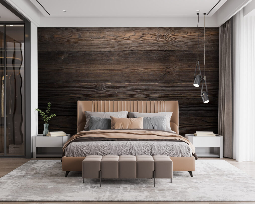 Donkere planken met nerven — interieur 2