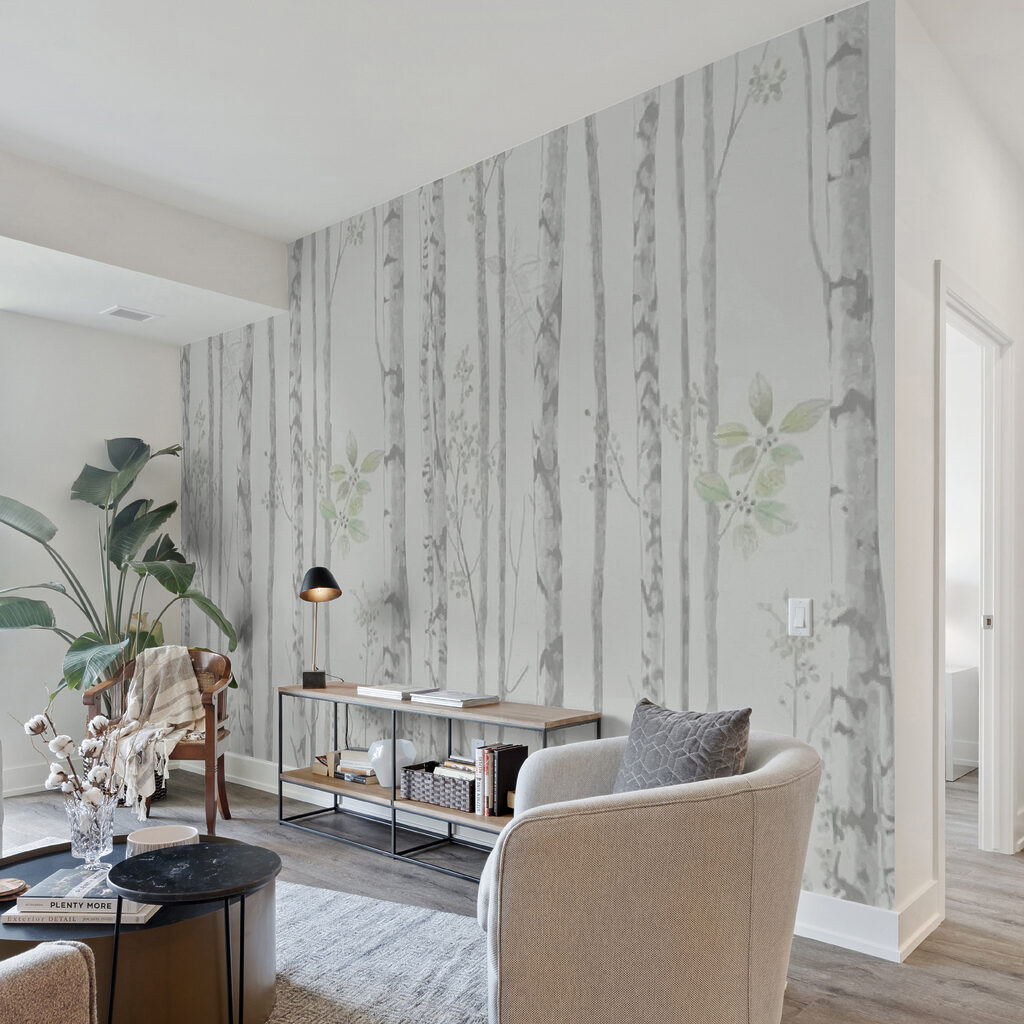 Berken met groene blaadjes — interieur 5