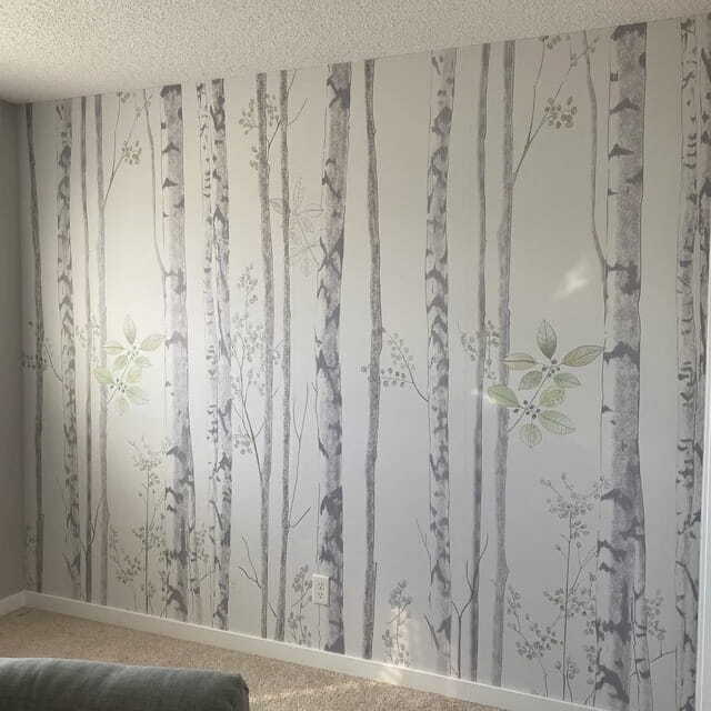 Berken met groene blaadjes — interieur 3