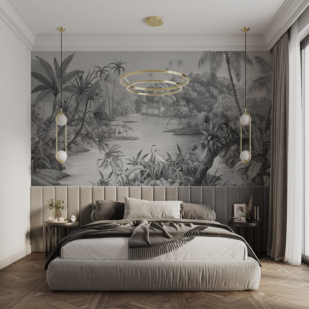 Tropisch water in grijstinten — interieur 12