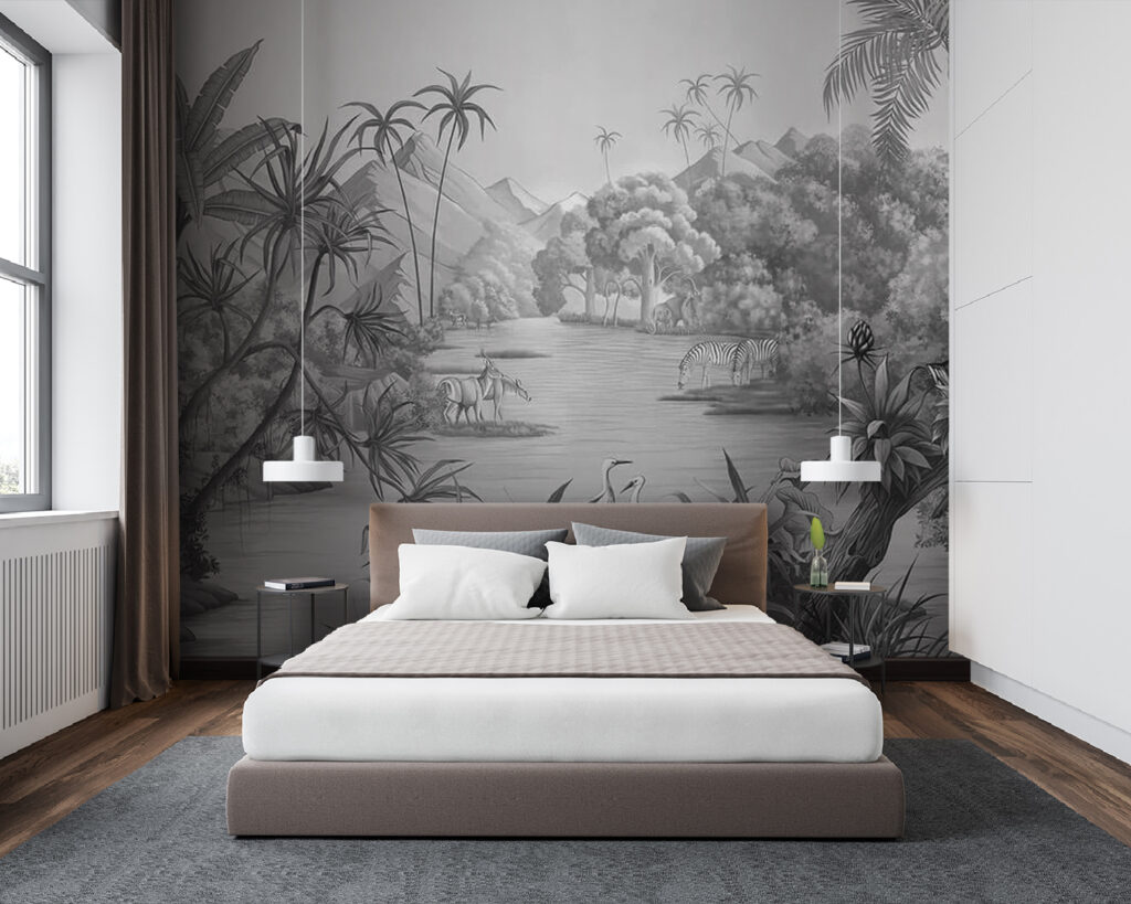 Tropisch water in grijstinten — interieur 4
