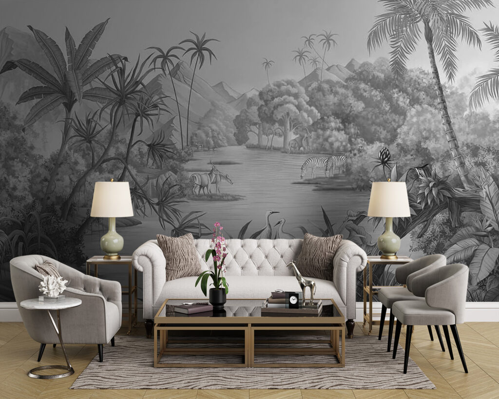 Tropisch water in grijstinten — interieur 6
