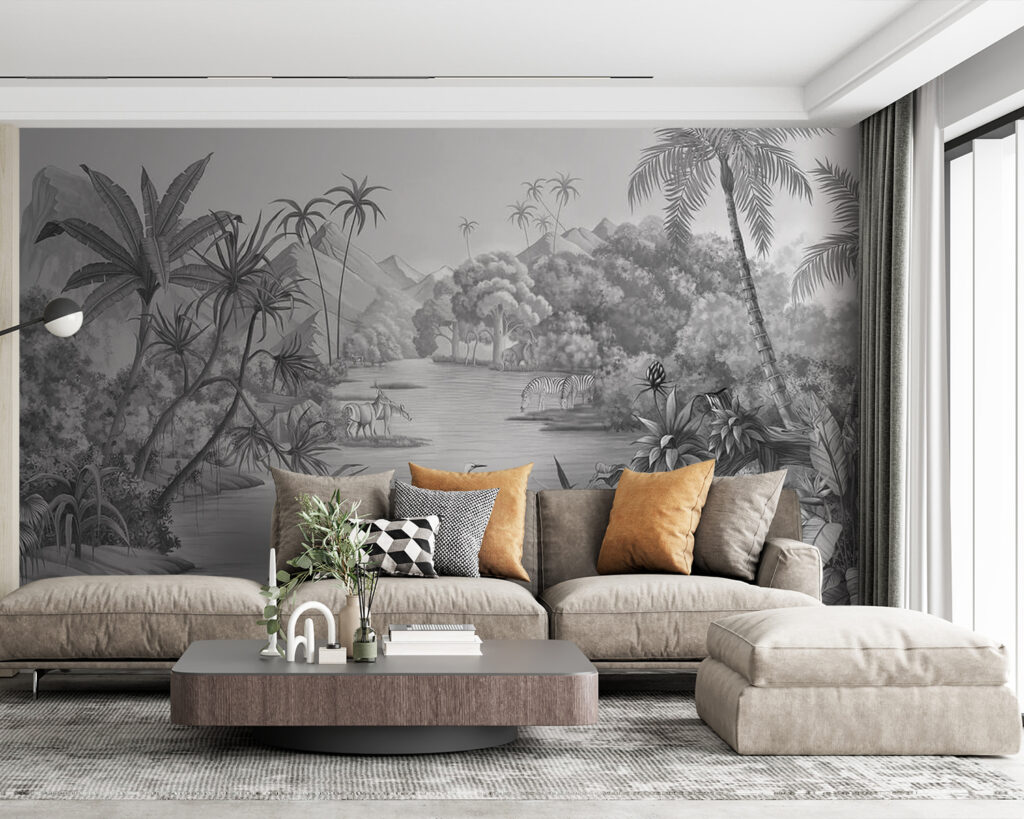 Tropisch water in grijstinten — interieur 9