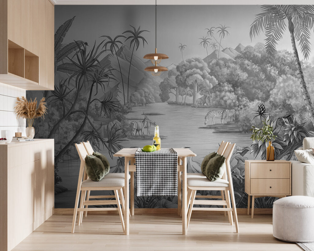Tropisch water in grijstinten — interieur 11