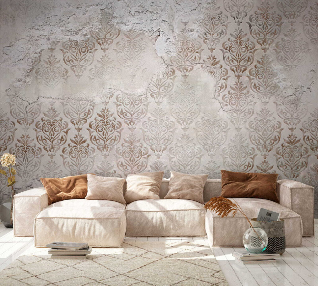 Oude ornamenten onder verfsporen — interieur 1