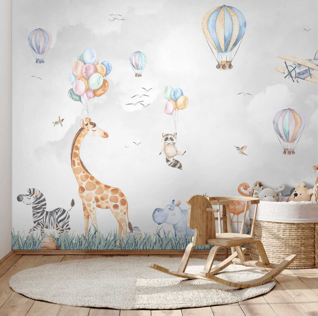 Safaridieren onder pastelballonnen — interieur 4