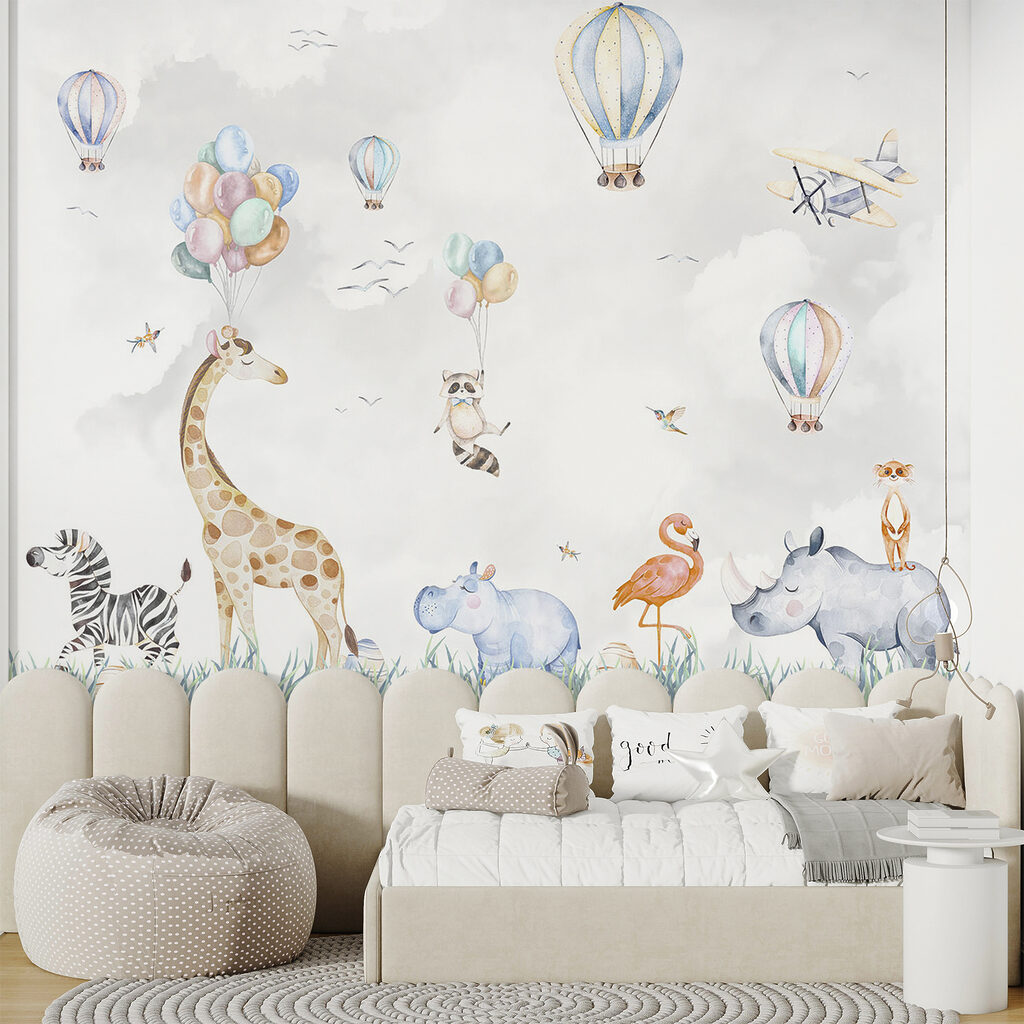 Safaridieren onder pastelballonnen — interieur 10