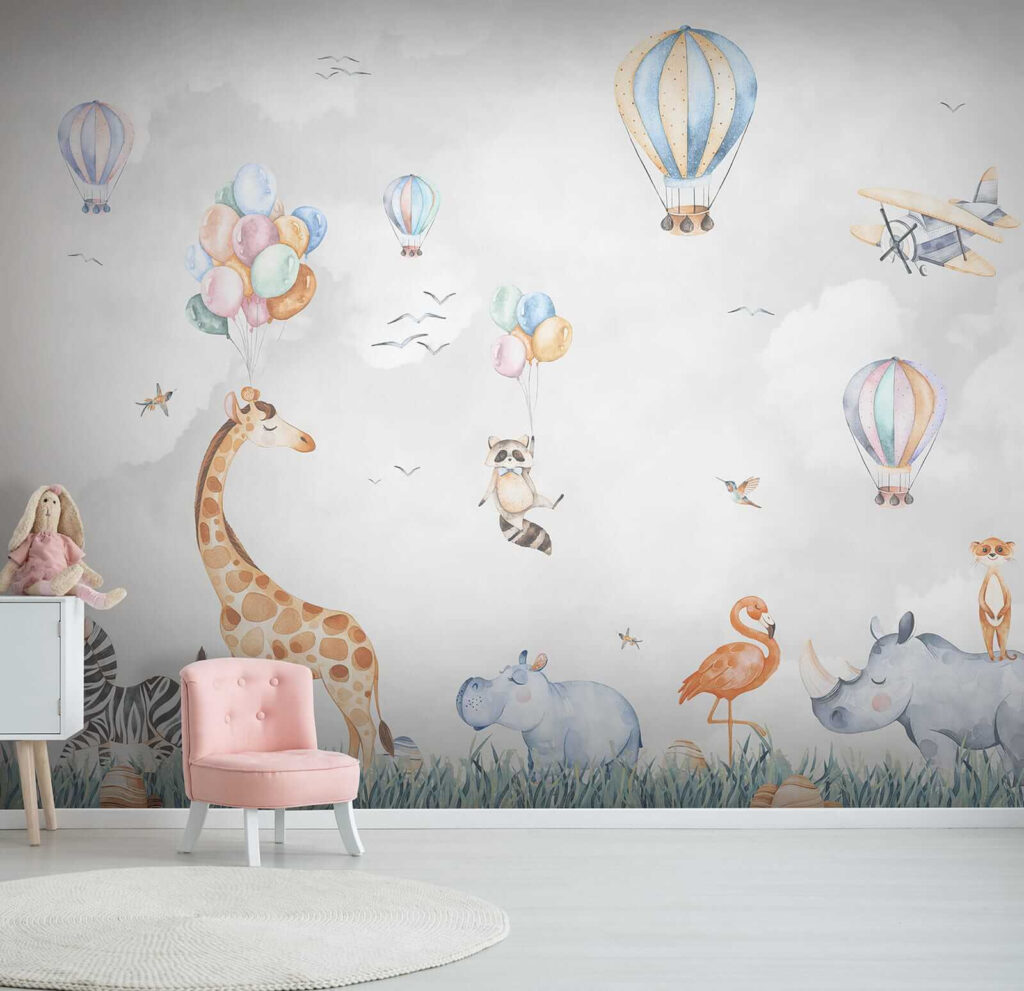 Safaridieren onder pastelballonnen — interieur 7