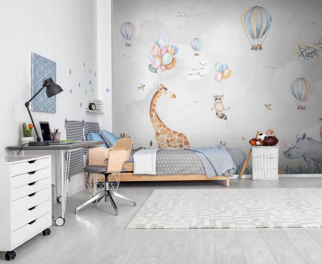 Safaridieren onder pastelballonnen — interieur 8