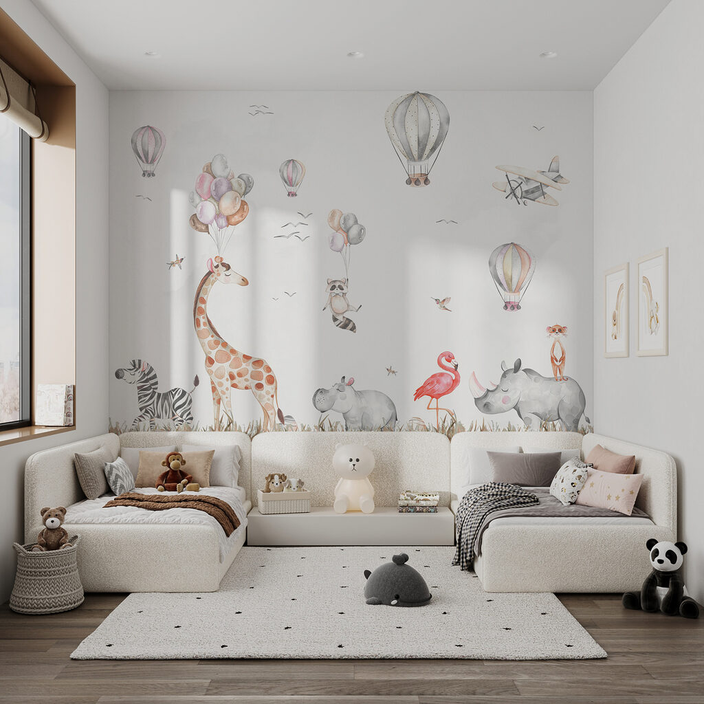 Dierenvriendjes onder een ballonhemel — interieur 4