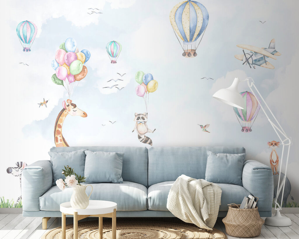 Dierenvriendjes onder een ballonhemel — interieur 3