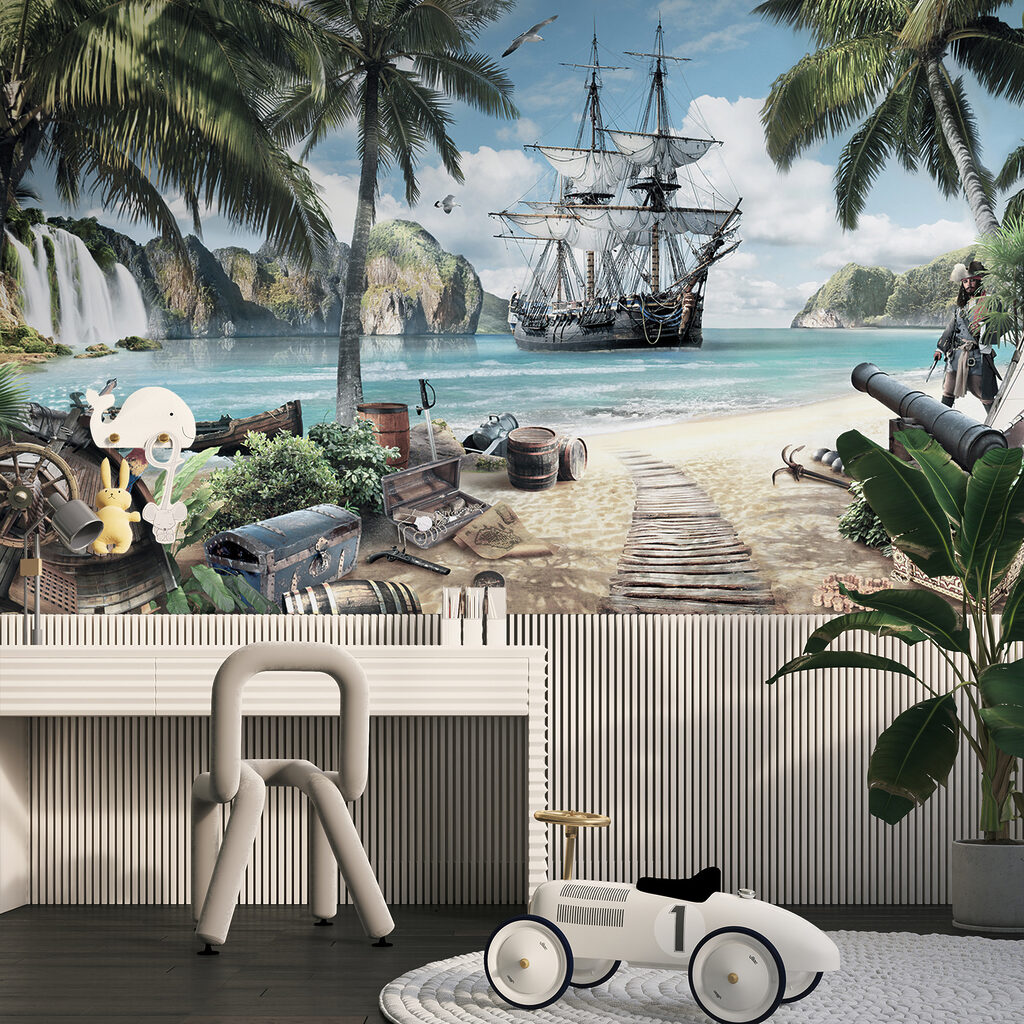 Zeilschip in een piratenbaai — interieur 2