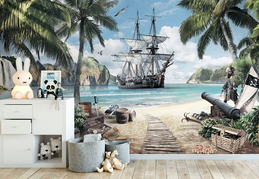Zeilschip in een piratenbaai — interieur 1