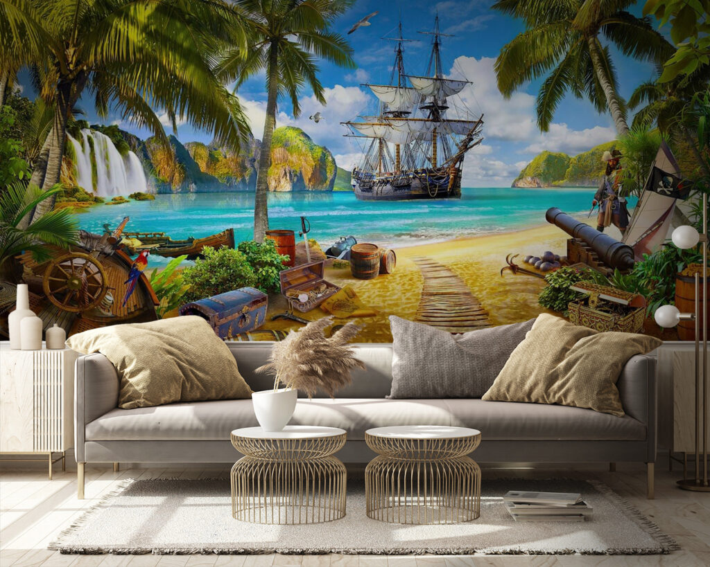 Zeilschip in een piratenbaai — interieur 2