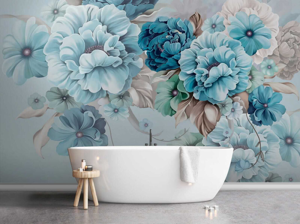 Volle bloemen langs hoeken — interieur 9