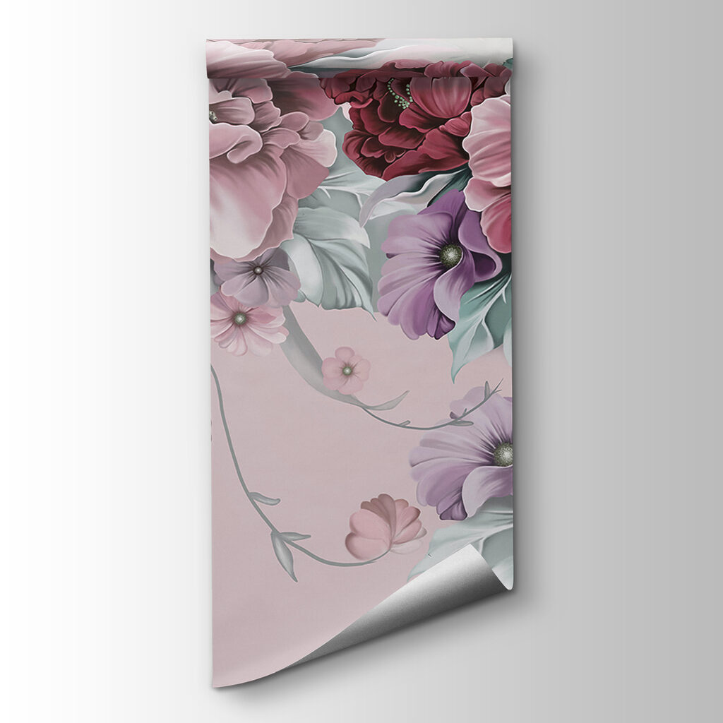 Volle bloemen langs hoeken — productweergave