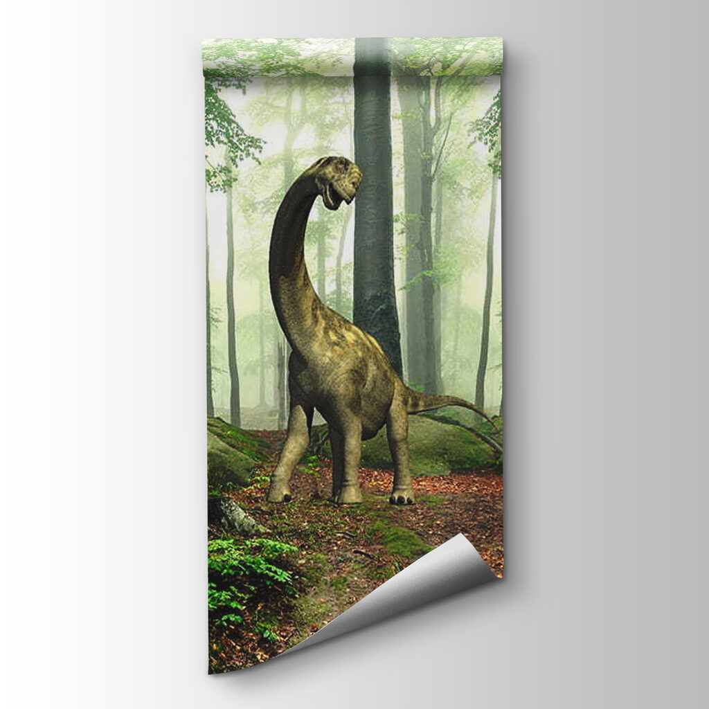 Dinosaurussen in zonnig bos — productweergave
