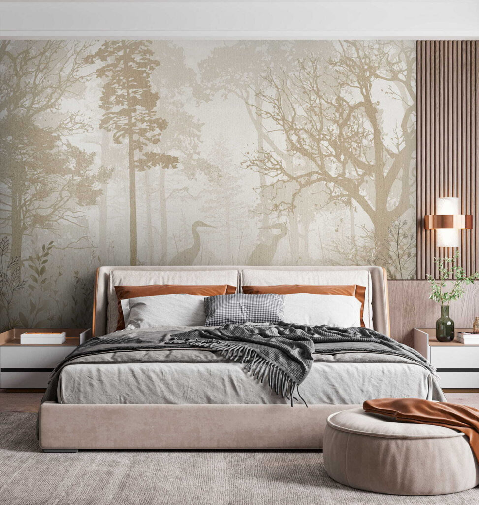 Reiger in bleek boslicht — interieur 2