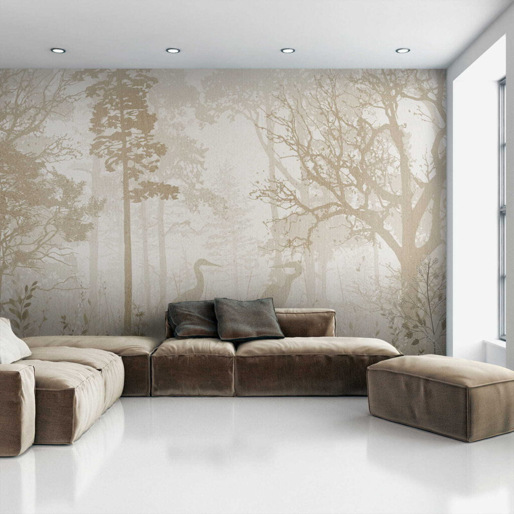 Reiger in bleek boslicht — interieur 3