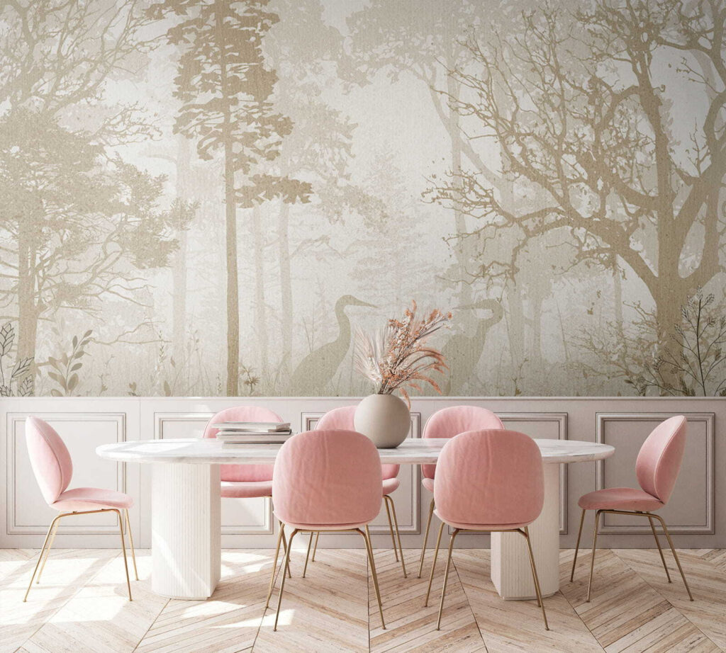Reiger in bleek boslicht — interieur 4