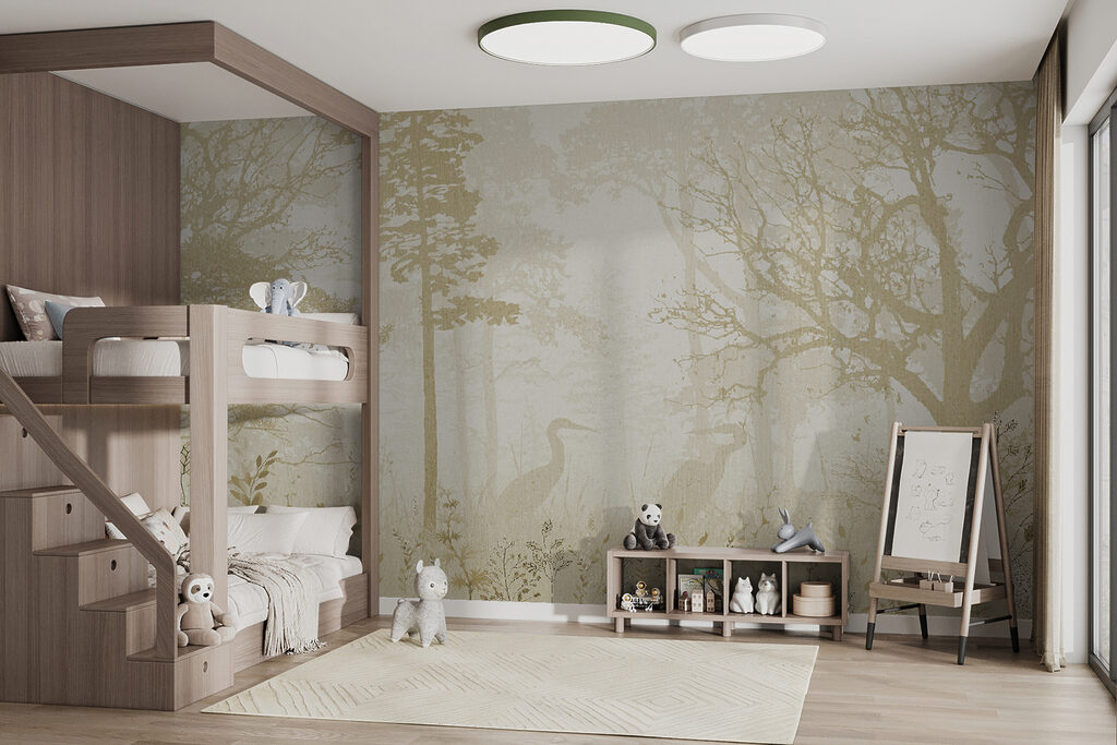 Reiger in bleek boslicht — interieur 6
