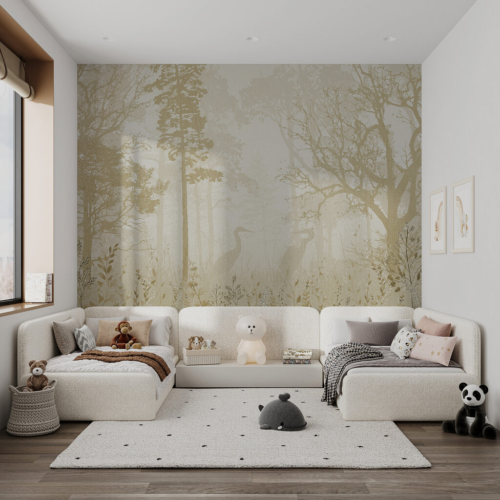 Reiger in bleek boslicht — interieur 7