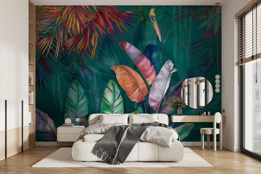 Tropisch blad in juweelkleuren — interieur 10