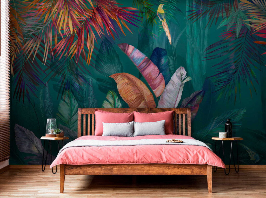 Tropisch blad in juweelkleuren — interieur 3
