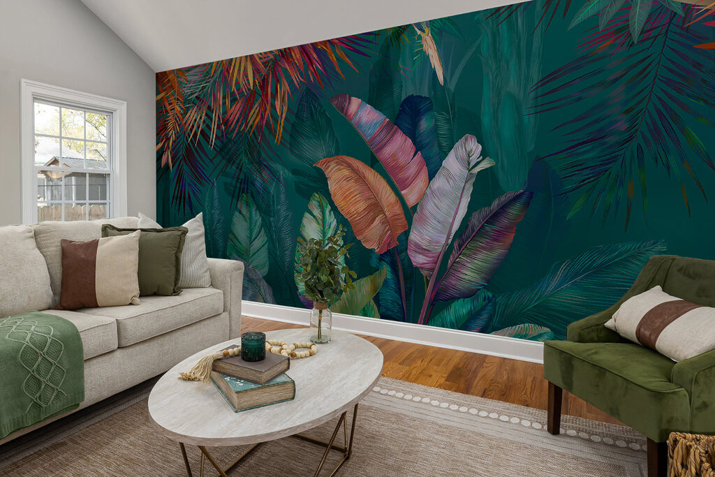 Tropisch blad in juweelkleuren — interieur 11