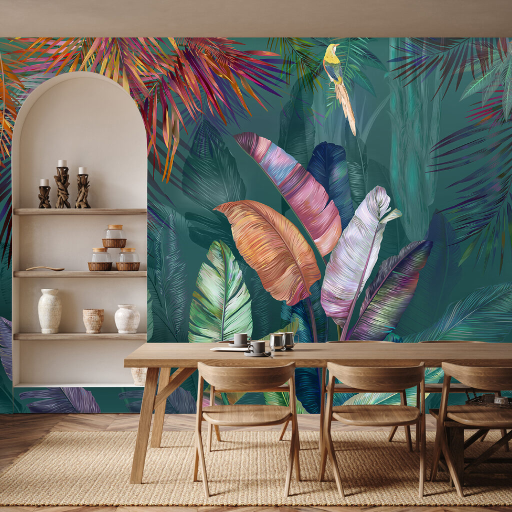 Tropisch blad in juweelkleuren — interieur 12