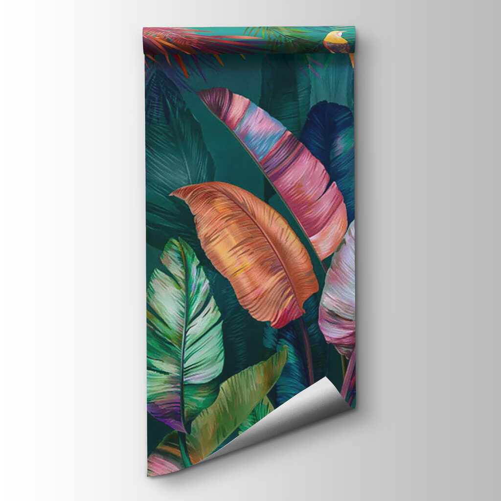 Tropisch blad in juweelkleuren — productweergave