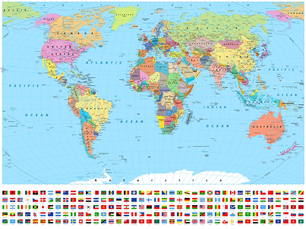 Een wereld vol vlaggen — volledig ontwerp