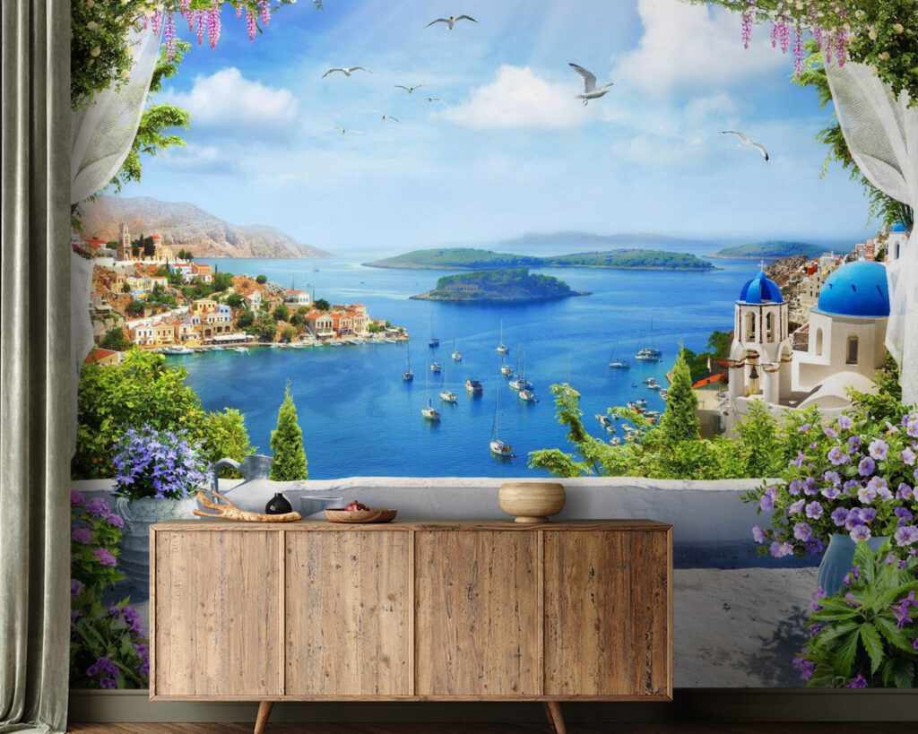 Terras boven blauw water — interieur 2