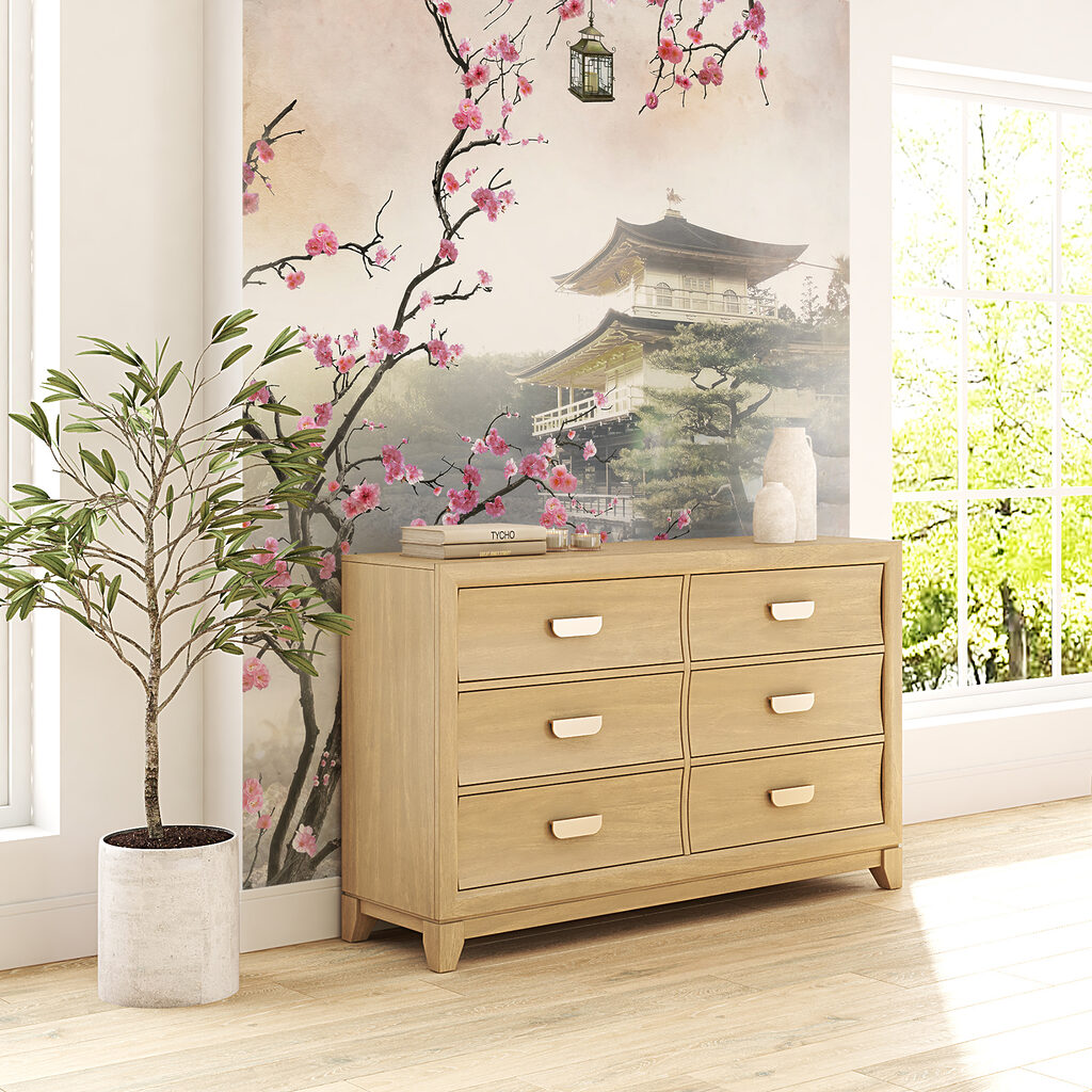 Bloesem langs mistige tempeldaken — interieur 11