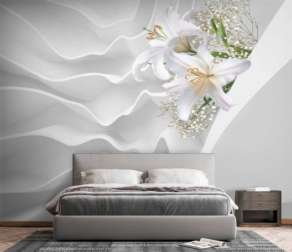 Elegante lelies te midden van zachte rondingen — interieur 3