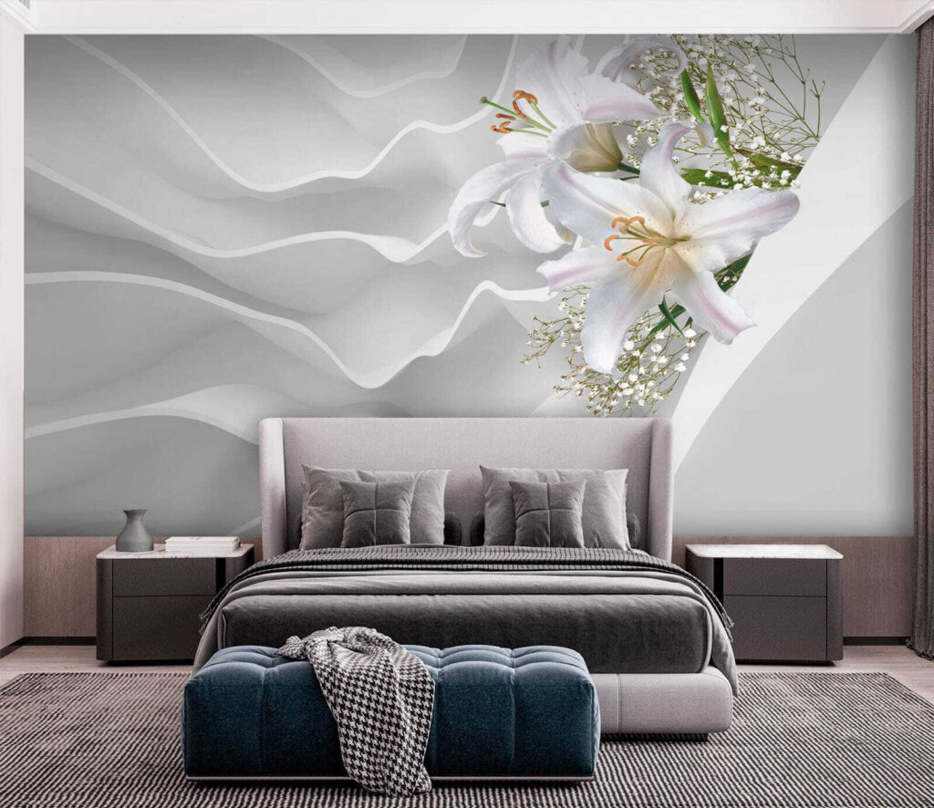 Elegante lelies te midden van zachte rondingen — interieur 1