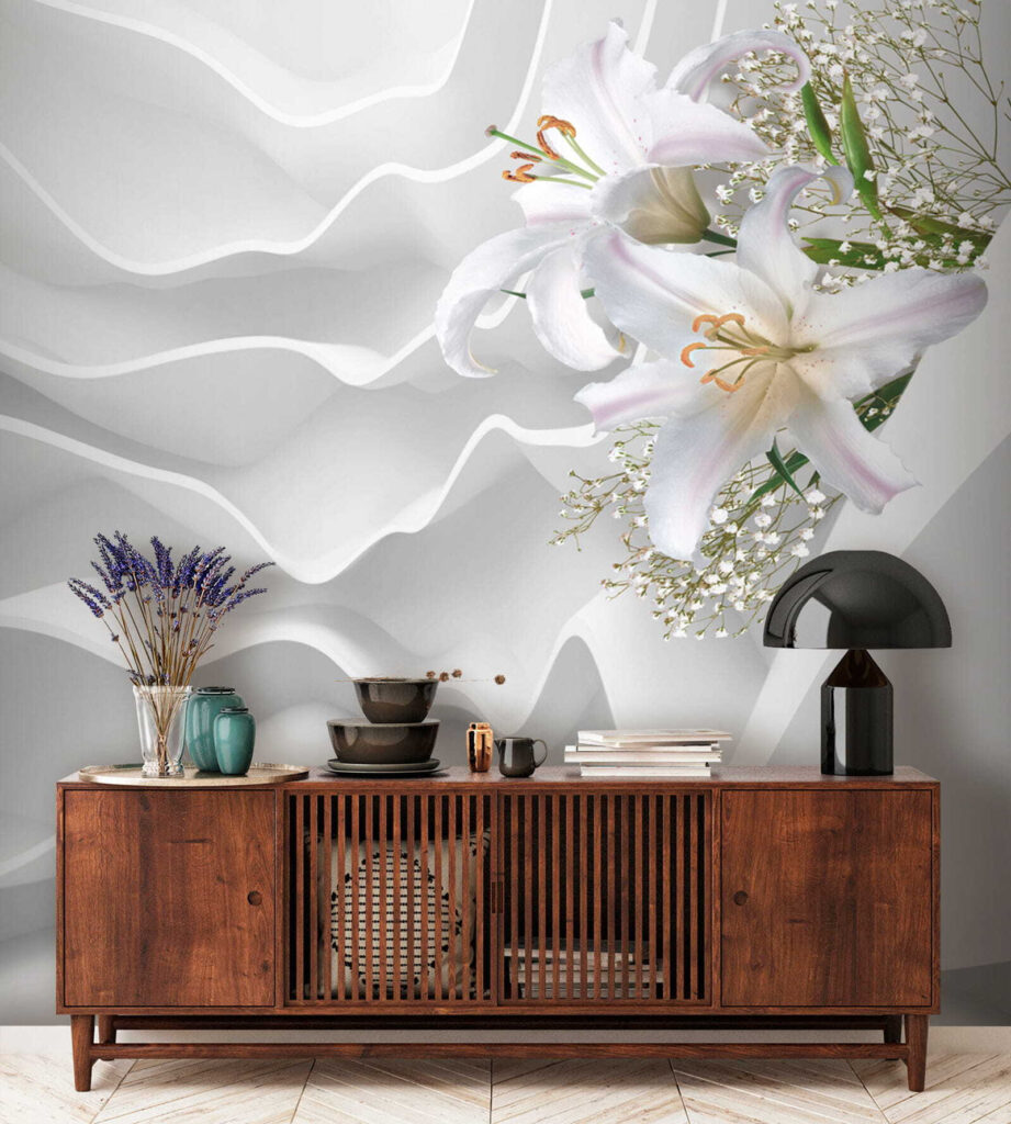 Elegante lelies te midden van zachte rondingen — interieur 7