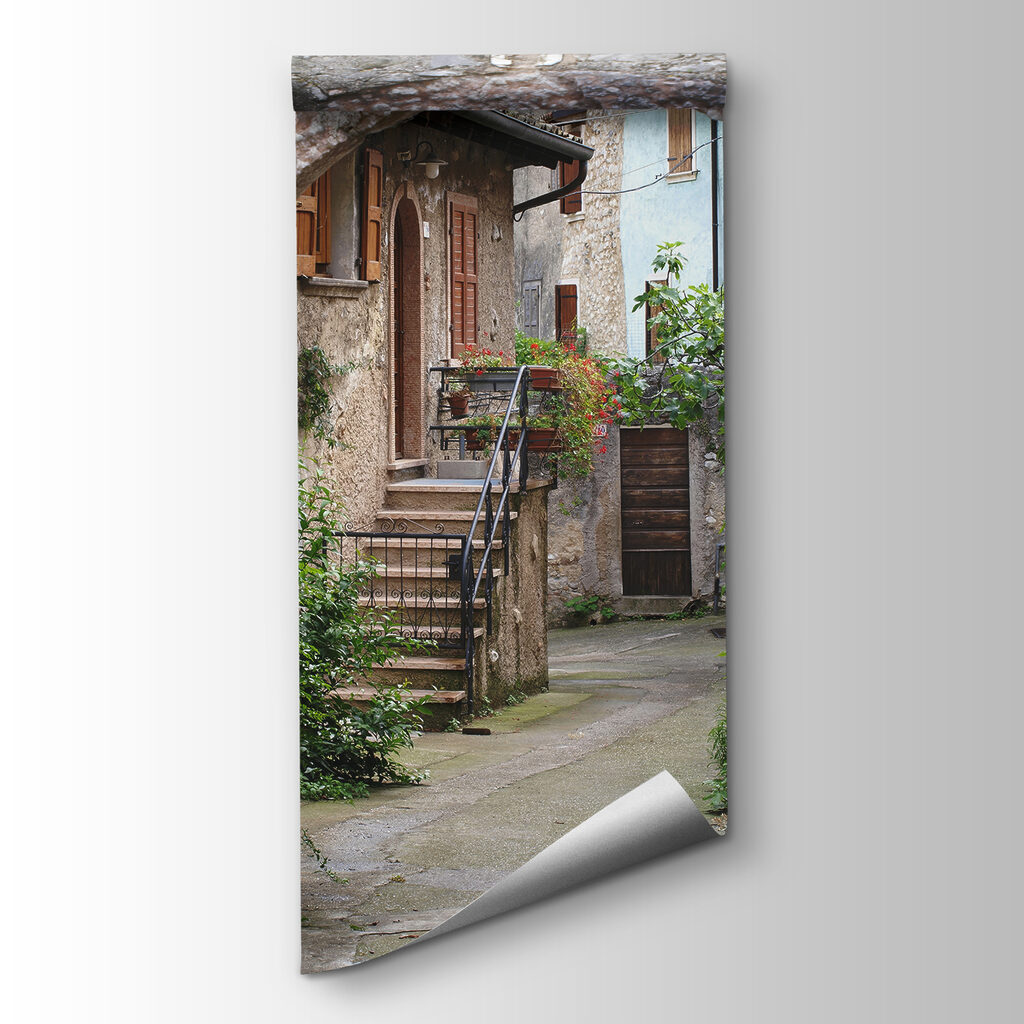 Oude steeg onder steenboog — productweergave