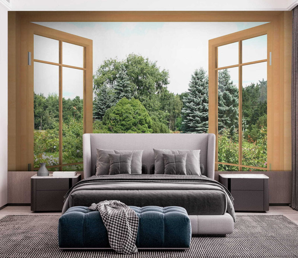 Raam op de zomertuin — interieur 3