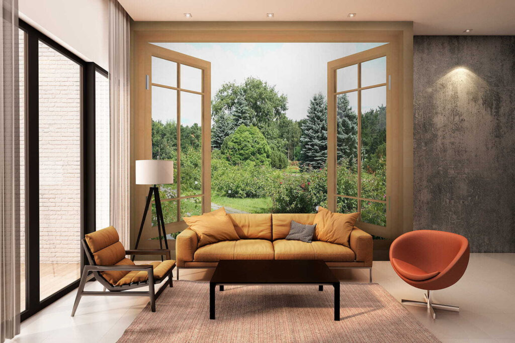 Raam op de zomertuin — interieur 6