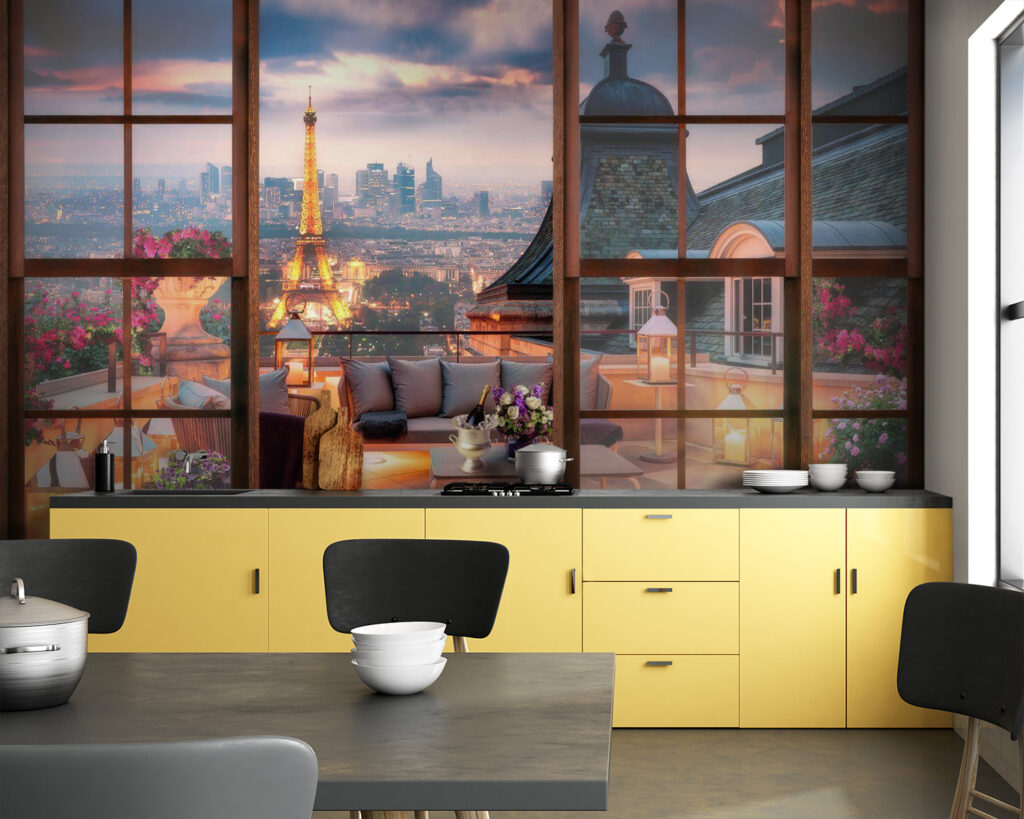 Parijs achter een avondraam — interieur 1