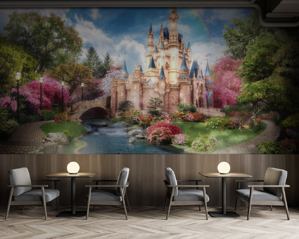 Kasteel bij een regenboogvijver — interieur 4